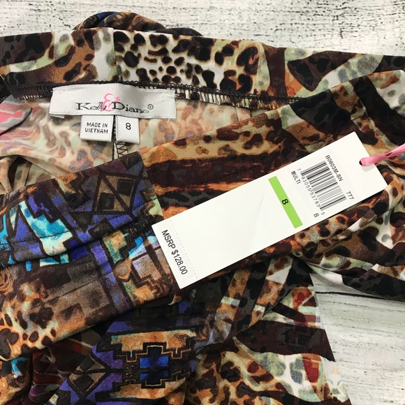 Kelly & Diane Animal Multiprint Pants BrandNew Sz8 - Picture 3 of 8